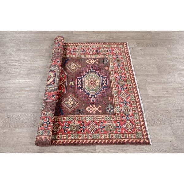 Kazak Stani Oriental Carpet Hand Knotted Wool Traditional Oriental Carpet Hand Knotted Wool