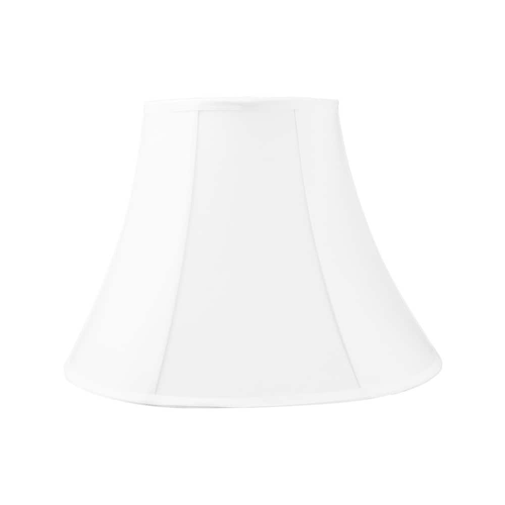6x12x9.5" SLIP UNO FITTER White Shantung Bell Lampshade