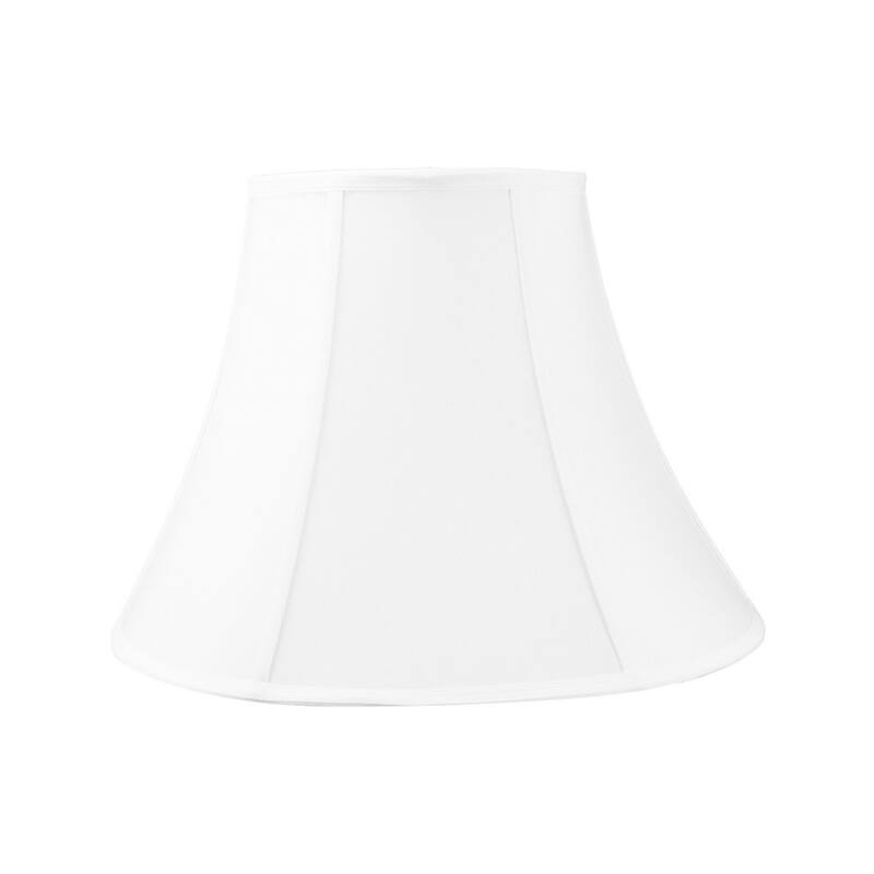 6x12x9.5" SLIP UNO FITTER White Shantung Bell Lampshade