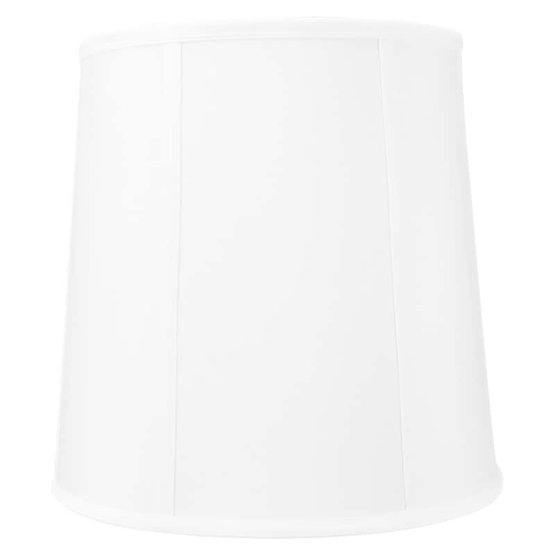 10x12x12" SLIP UNO FITTER White Linen Fabric Drum Lampshade