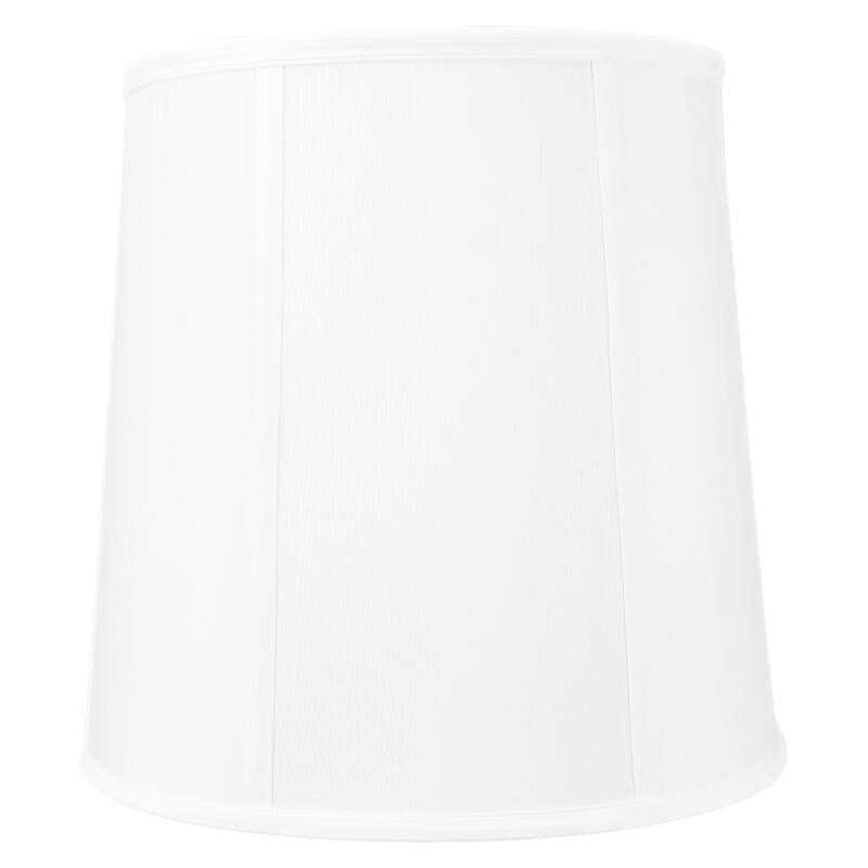 10x12x12" SLIP UNO FITTER White Linen Fabric Drum Lampshade