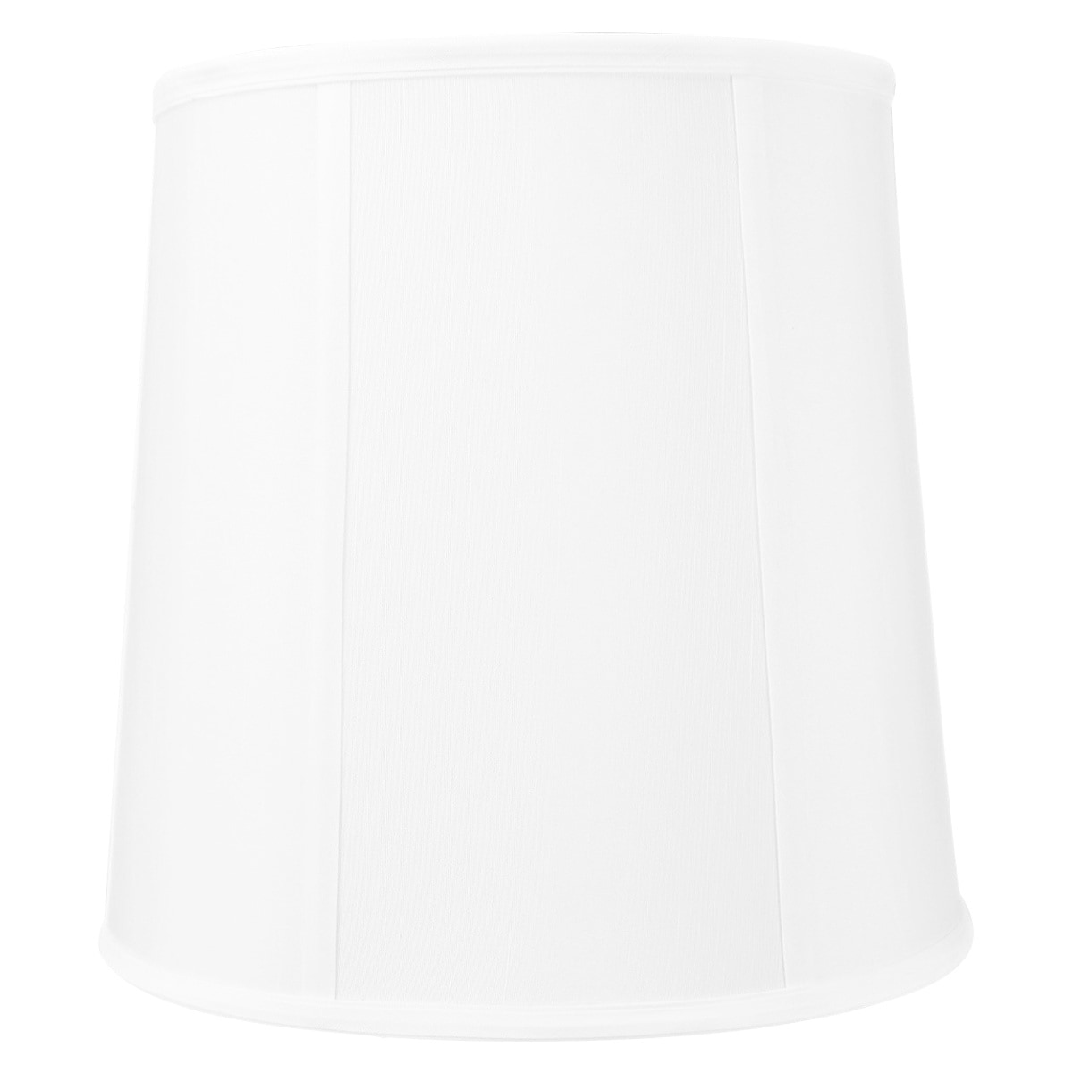 10x12x12" SLIP UNO FITTER White Linen Fabric Drum Lampshade