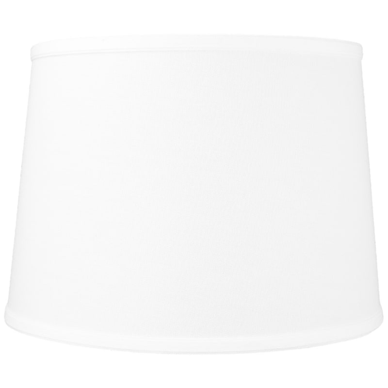 12x14x10" SLIP UNO FITTER White Linen Drum Lampshade