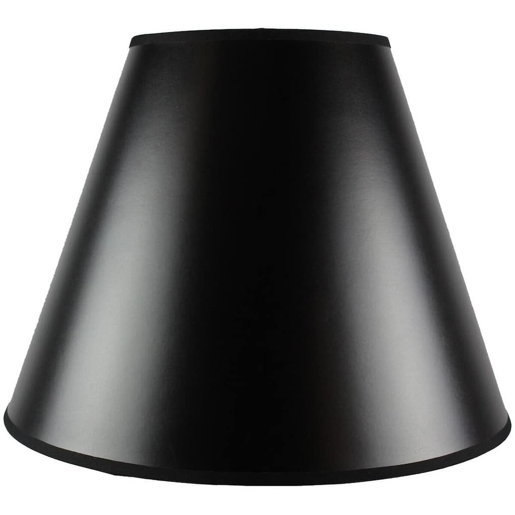 7x14x11" SLIP UNO FITTER Empire Hardback Lampshade Black Parchment