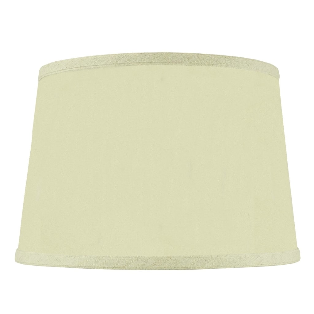 10x12x8" SLIP UNO FITTER Hardback Shallow Drum Lampshade Eggshell