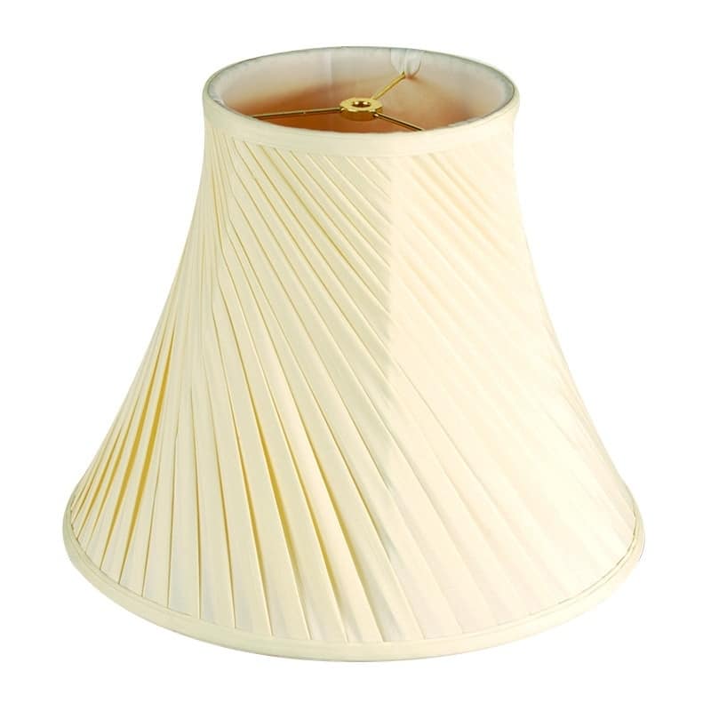 8x16x12" SLIP UNO FITTER Shantung Eggshell Twist Bell Lamp shade