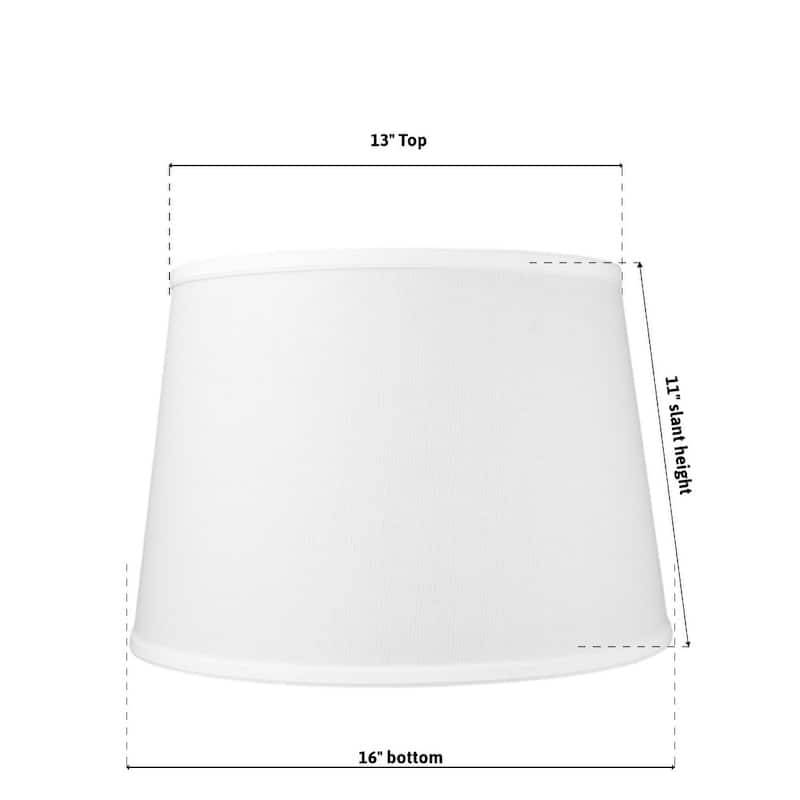13x16x11" SLIP UNO FITTER White Floor Lampshade