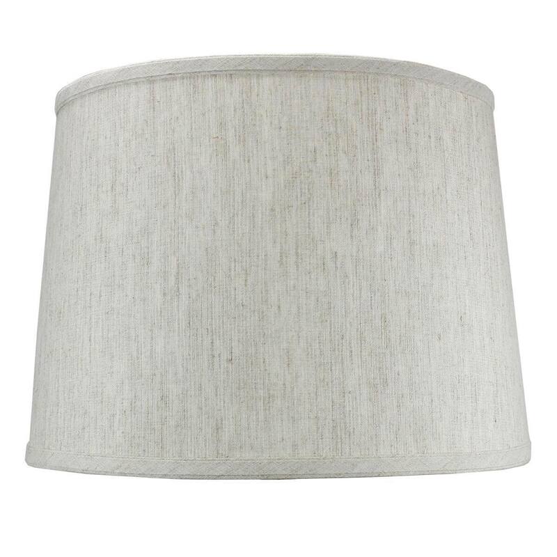 12x14x10" SLIP UNO FITTER Textured Oatmeal Drum Shade