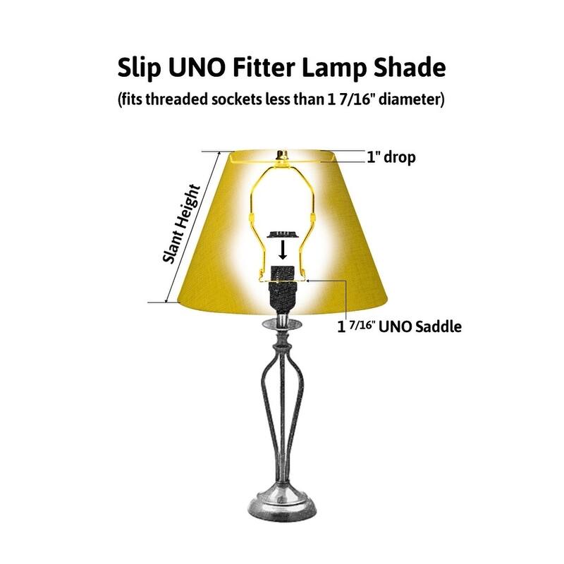 10x12x12" SLIP UNO FITTER Textured Oatmeal Drum Shade