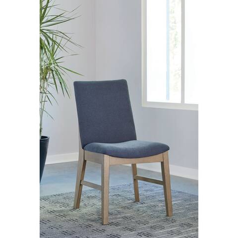 Artas Grey Oak and Denim Blue Side Chairs (Set of 2)