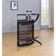 preview thumbnail 1 of 15, Smoke and Black Tempered Glass Bar Unit