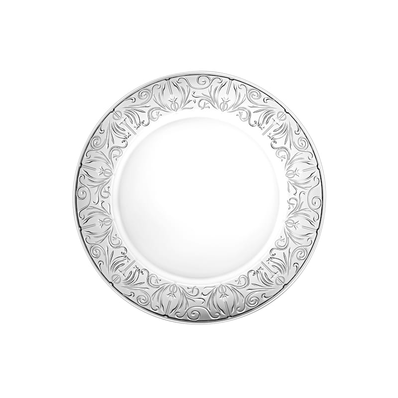 Majestic Gifts Inc. Set/2 Glass Textured Charger Plates-12.5" Diameter
