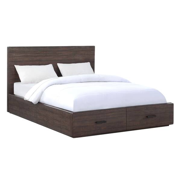 Shop Mckinney California King Size Solid Wood Storage Bed In