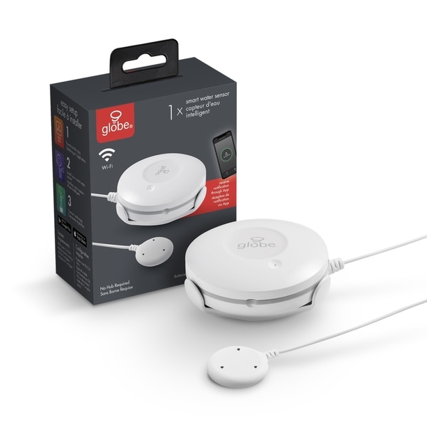 Wi-Fi Smart Water Leak Sensor - White. Opens flyout.