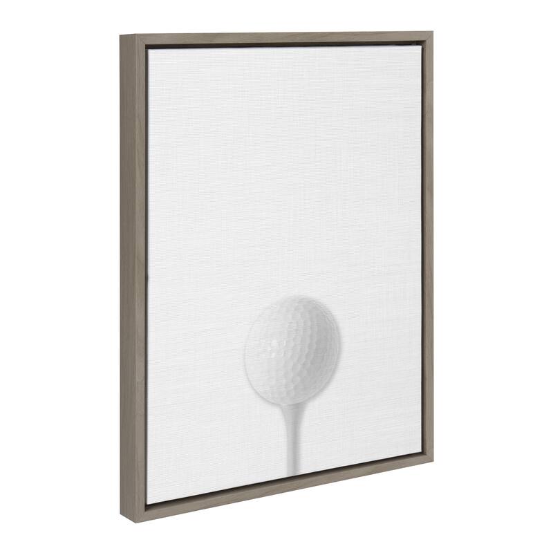 DesignOvation Sylvie Golf Ball Portrait Framed Canvas