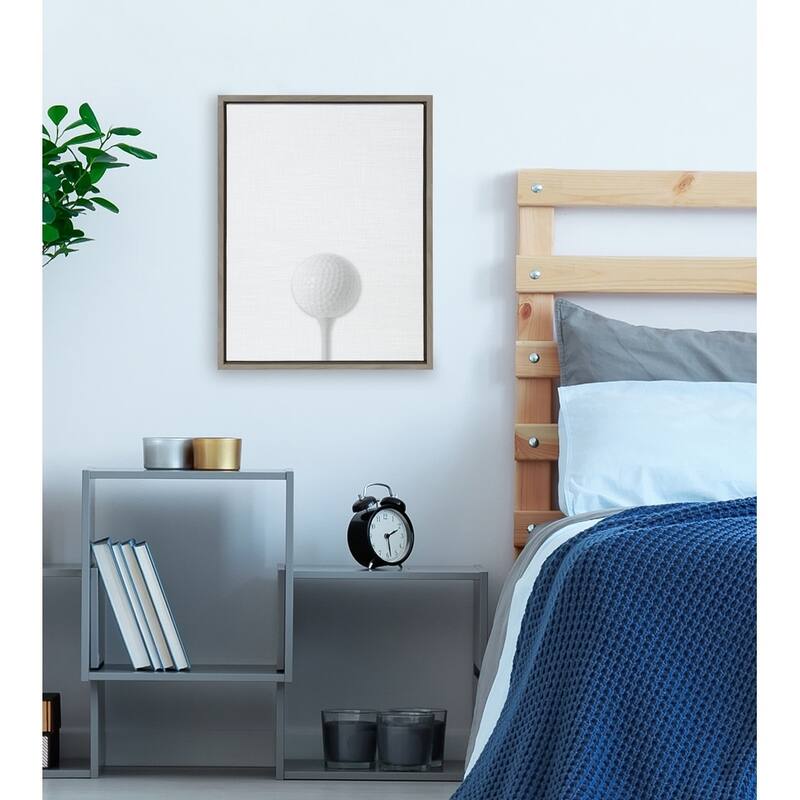 DesignOvation Sylvie Golf Ball Portrait Framed Canvas