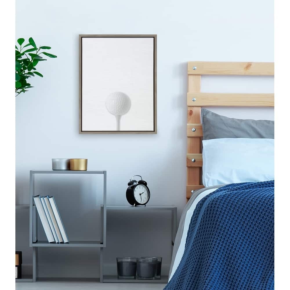 DesignOvation Sylvie Golf Ball Portrait Framed Canvas