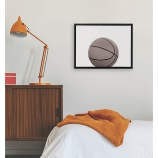 DesignOvation Sylvie Horizontal Basketball Portrait Framed Canvas - Bed ...