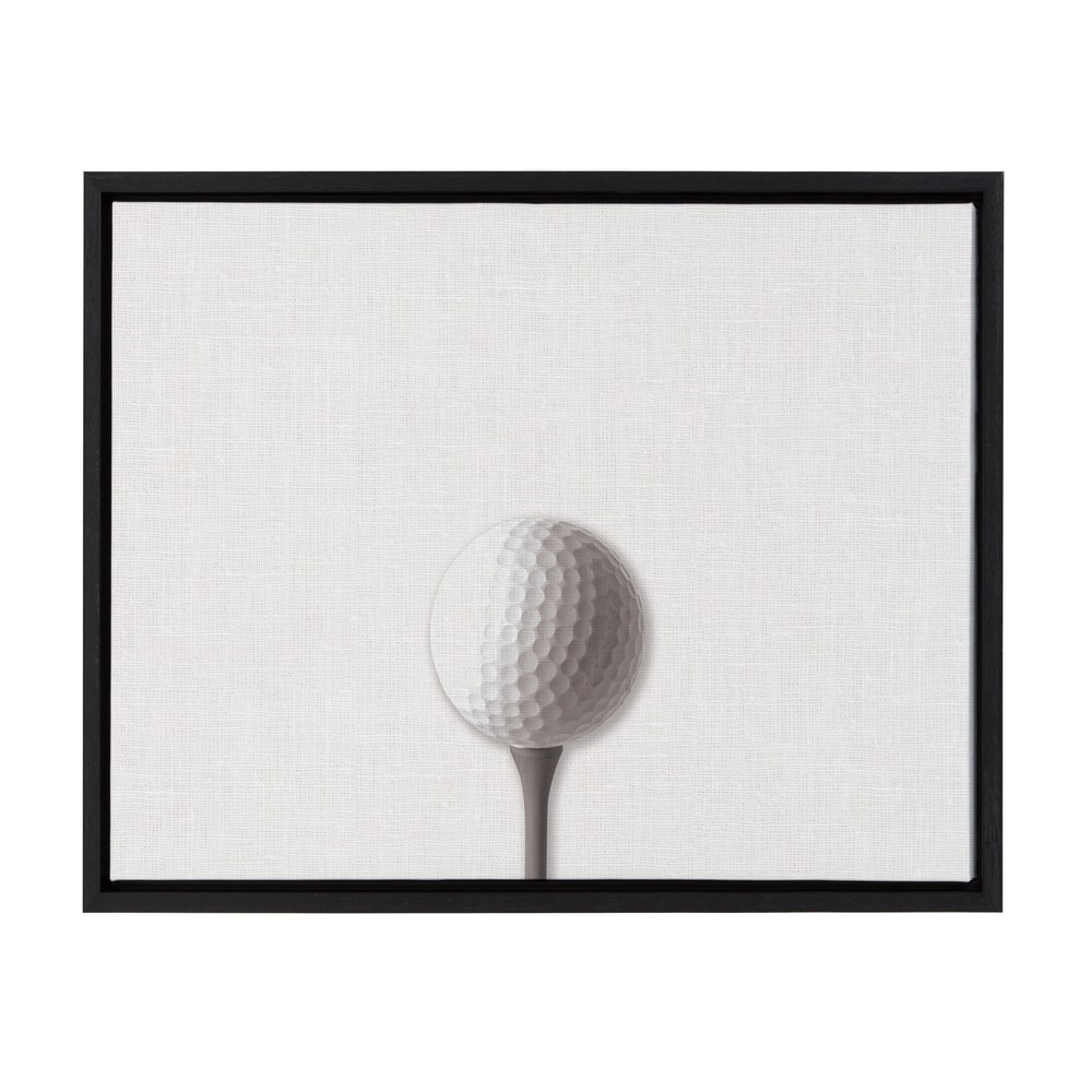 DesignOvation Sylvie Horizontal Golf Ball Portrait Framed Canvas