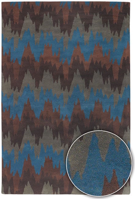 Hand tufted Contemporary Mandara Wool Area Rug (5 X 8)