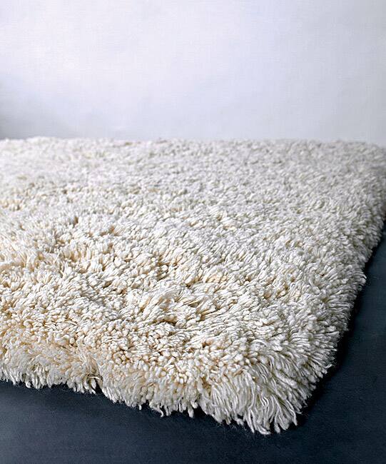 Artist's Loom Hand-woven Wool Shag Rug (7'9x10'6) - 8' x 11'
