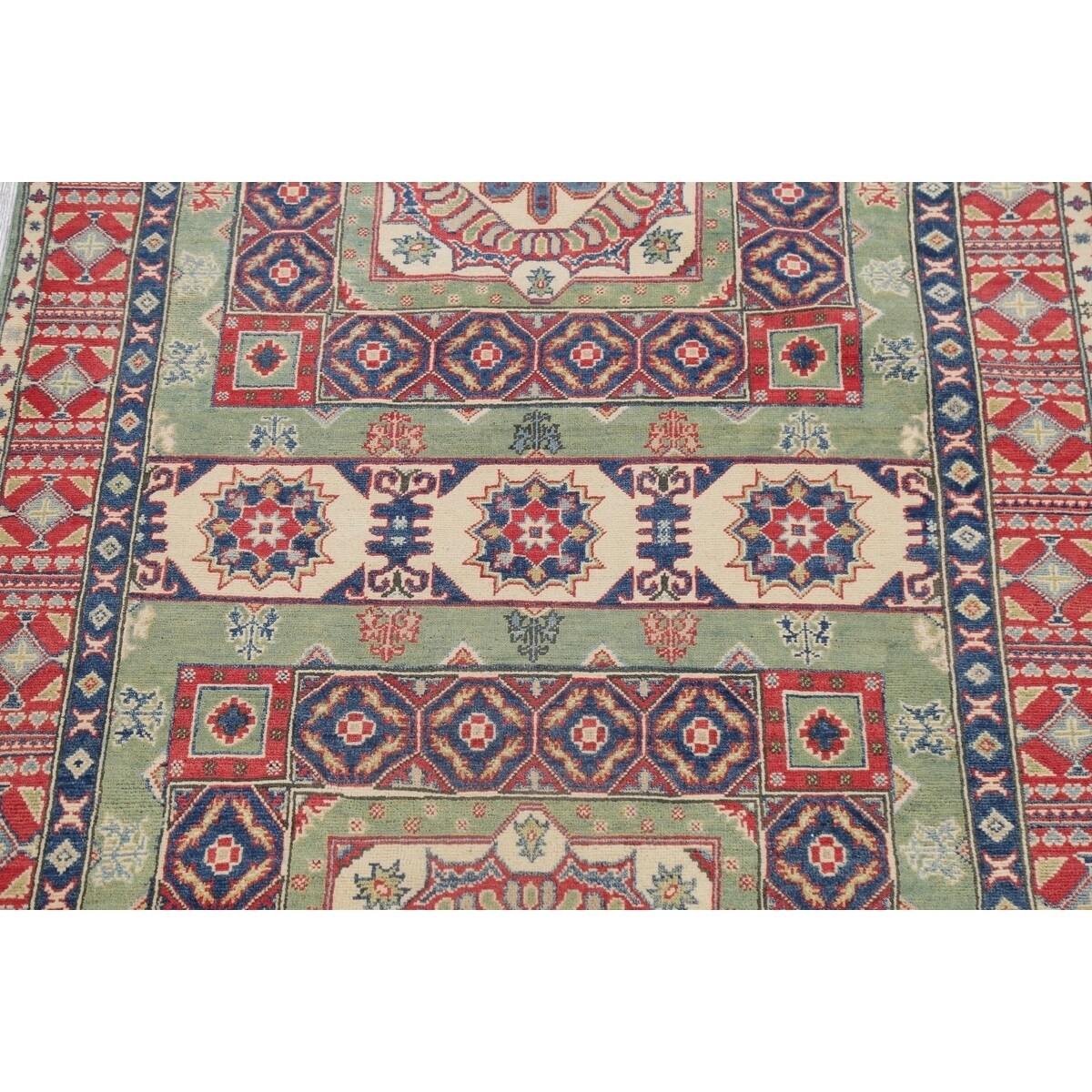 Qaleen Handknotted Red Jaldar Persian Oriental Traditional Pakistan Antique Rectangle 4' x 6' 10 Wool Rug Qaleen Handknotted Red Jaldar Persian Oriental Traditional Pakistan Antique Rectangle 4' x 6' 10 Wool Rug