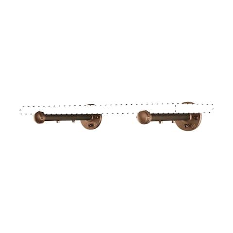 Furniture Pipeline Somerville Industrial Flat Wall Shelf Brackets