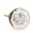 Clear Bubbles Round Glass Drawer or Door Knob Pulls (Pack of 6) (As Is Item)