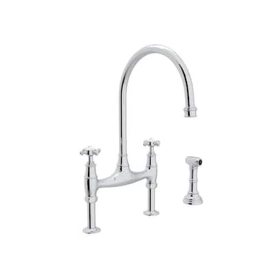 Rohl Perrin and Rowe High-Arc Bridge Kitchen Faucet