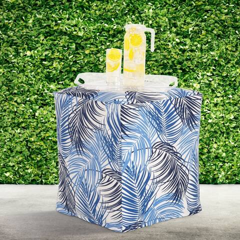 Siscovers Curacao Blue Indoor-outdoor Pouf