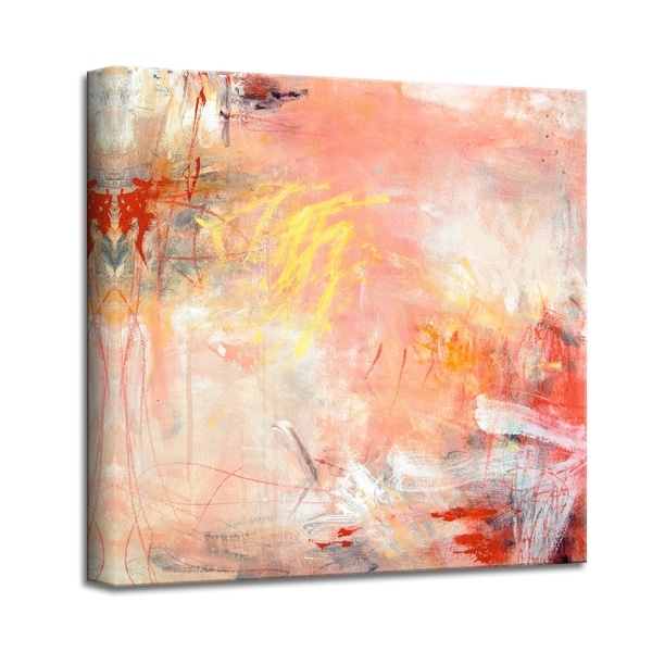 'Rose Water I' Abstract Canvas Wall Art