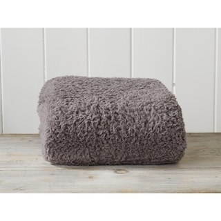 Soft, Cozy Solid Sherpa Stretch Knitted Cozy Sherpa Ball Pillow | Pillows, Cozy