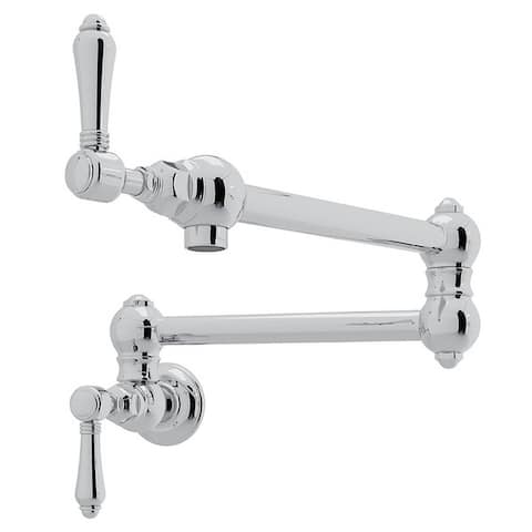 Rohl Italian Kitchen Pot Filler with Double-Lever Handle