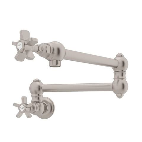 Rohl Italian Kitchen Pot Filler with Double-Spoke Handle