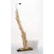 Modern Home Angled Driftwood Nautical Wooden Floor Lamp - On Sale - Bed 