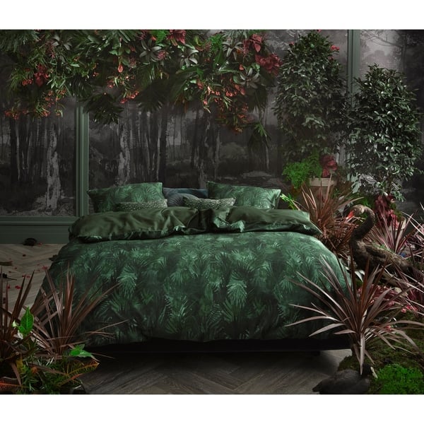 Shop Essenza Gaga Geen Cotton Satin Duvet Cover Set On Sale