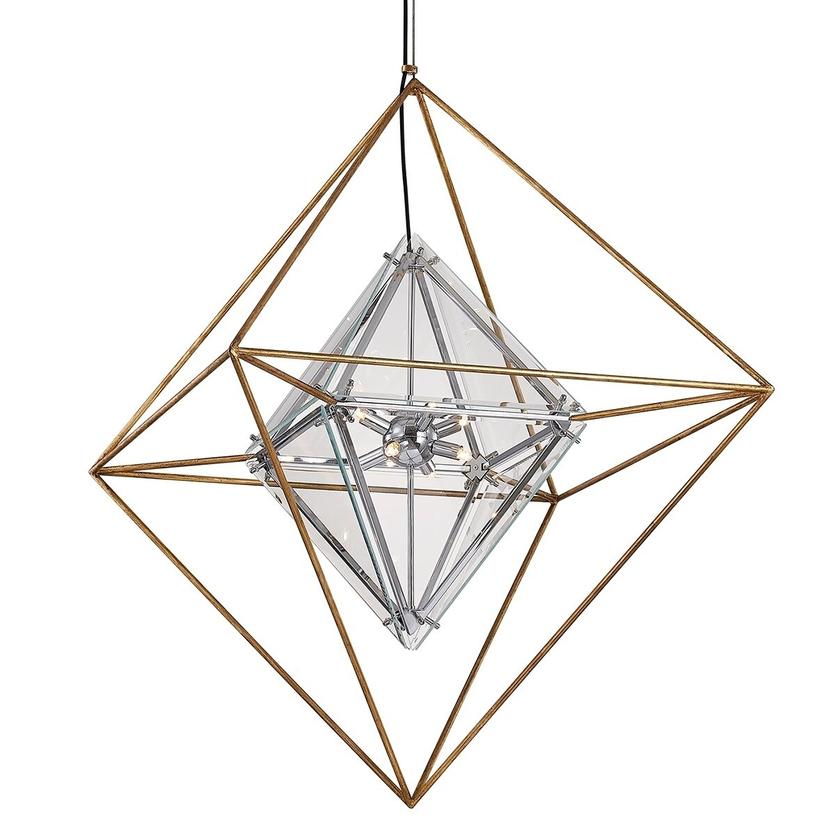 Epic 8-light Gold Leaf Chandelier - Chandeliers For Bedrooms by Overstock.com