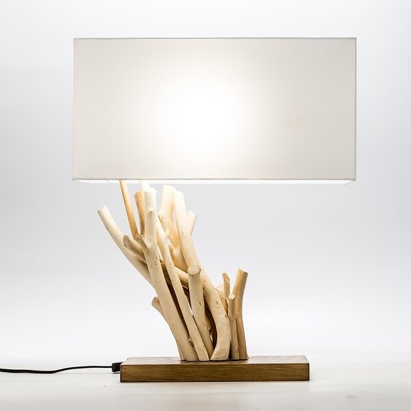 driftwood bedside lamps