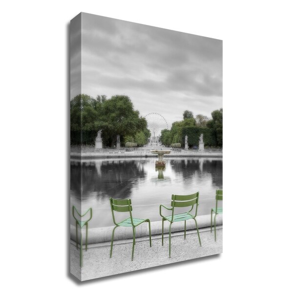 "Tuileries Fountain 1" by Alan Blaustein, Print on Canvas, Ready to Hang