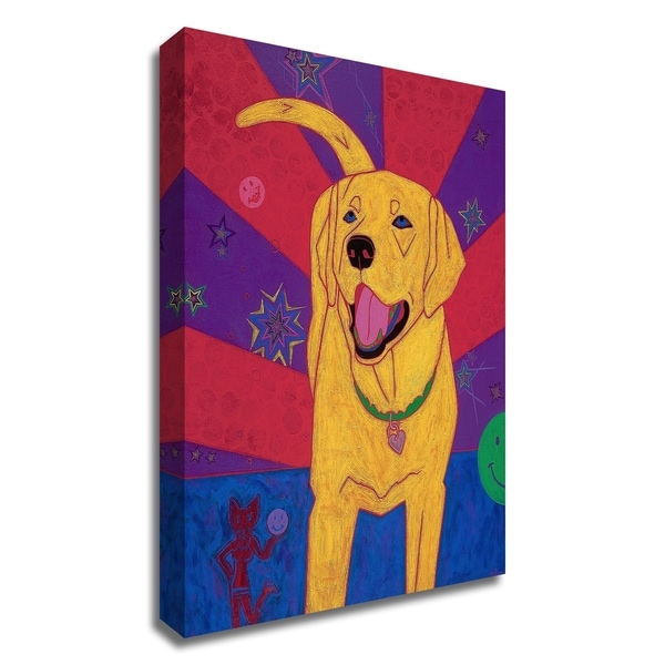 "Yellow Happiness" by Angela Bond, Print on Canvas, Ready to Hang