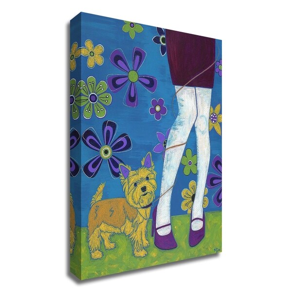 "The Yorkie Fandango" by Angela Bond, Print on Canvas, Ready to Hang