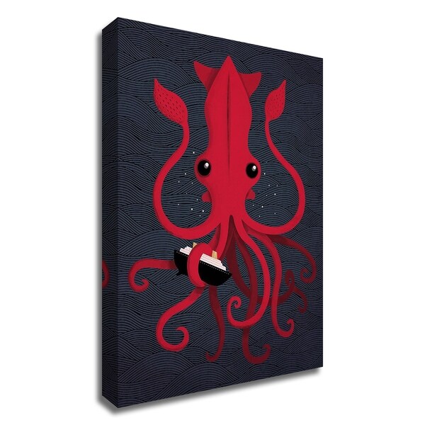 "Kraken Attaken" by Michael Buxton, Print on Canvas, Ready to Hang