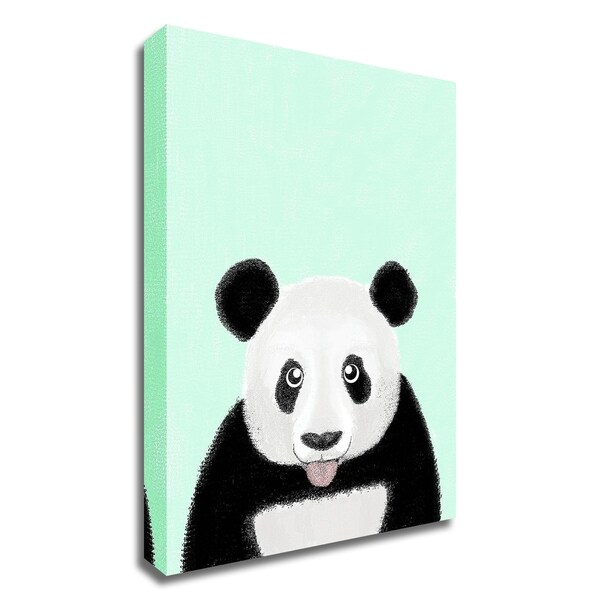 "Cute Panda" by Barruf, Print on Canvas, Ready to Hang