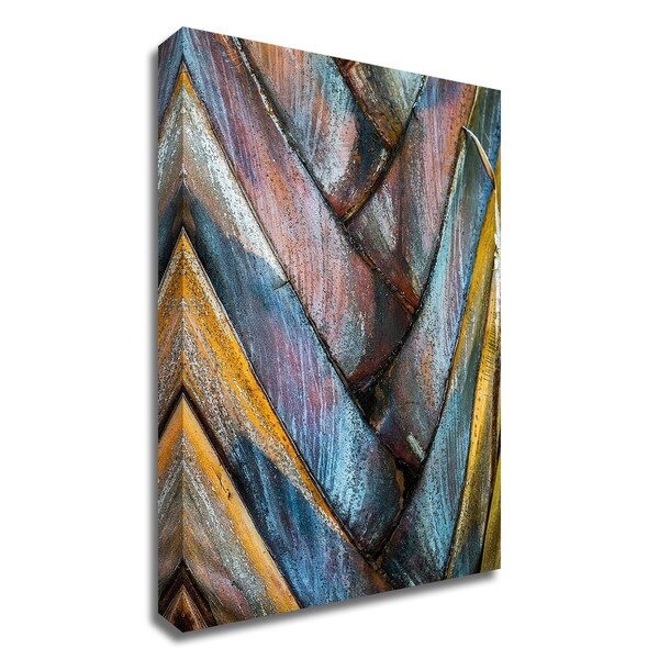 "Palm Puzzle" by Jean Bryan, Print on Canvas, Ready to Hang