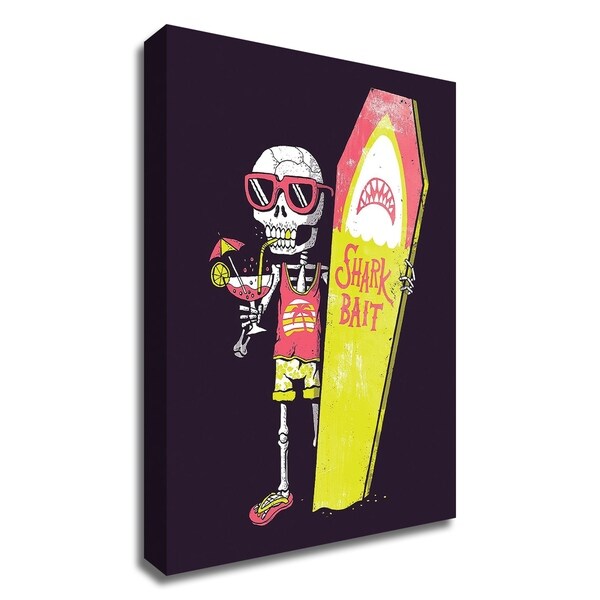 "Shark Bait" by Michael Buxton, Print on Canvas, Ready to Hang