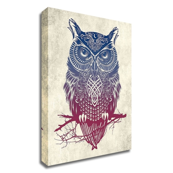 "Warrior Owl" by Rachel Caldwell, Print on Canvas, Ready to Hang