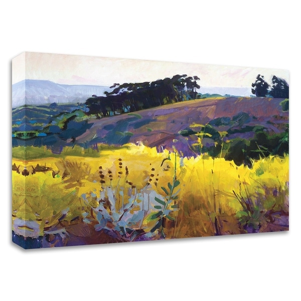 "Late Sun, Eucalyptus on the Ridge" by Marcia Burtt, Print on Canvas, Ready to Hang