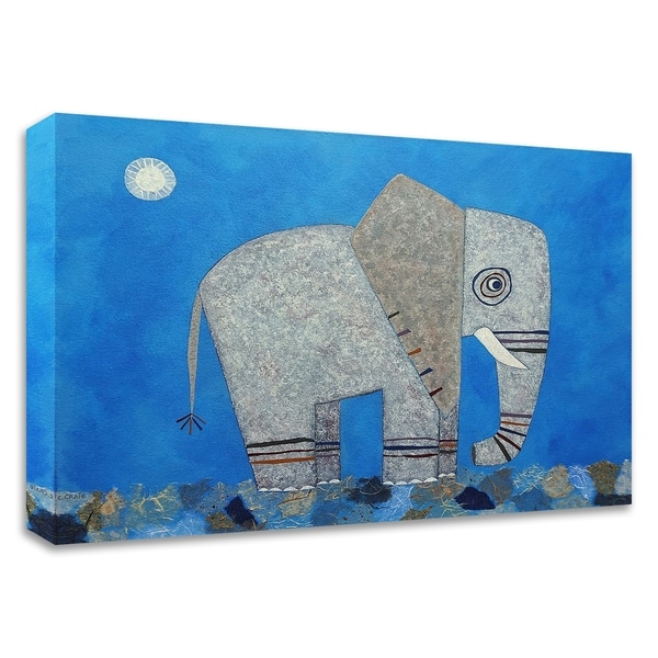 "Everything Else Is Irrelephant" by Casey Craig, Print on Canvas, Ready to Hang