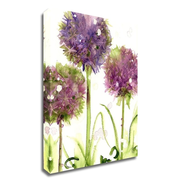 "Alliums" by Dawn Derman, Print on Canvas, Ready to Hang