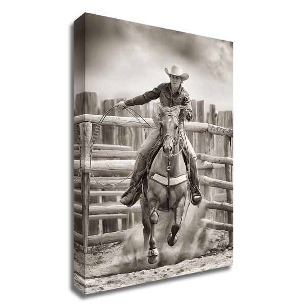 "Ride 'Em Cowgirl" by Lisa Dearing, Print on Canvas, Ready to Hang